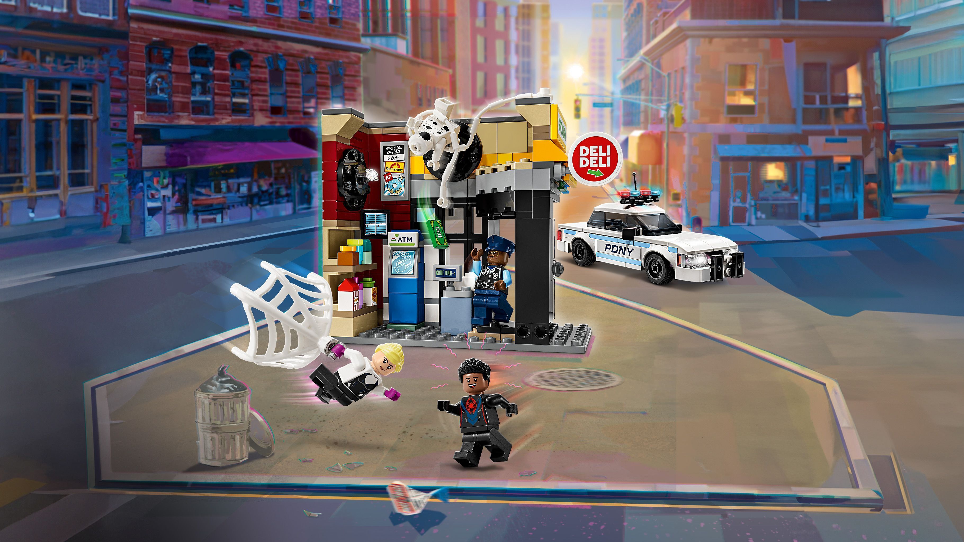 Конструктор Lego Marvel "Всесвіт-павук: Майлз Моралес проти Плями", 76311 1