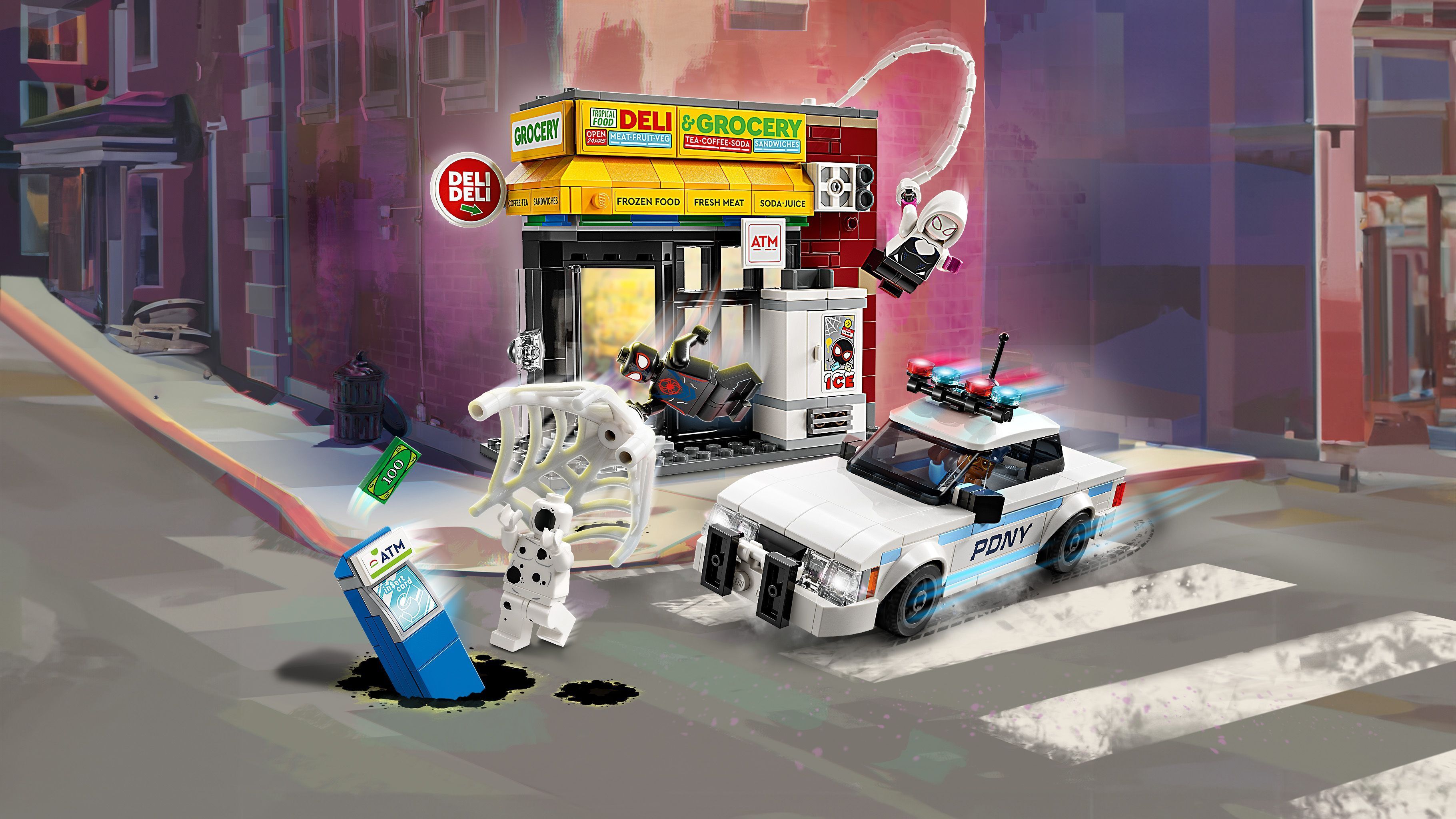 Конструктор Lego Marvel "Всесвіт-павук: Майлз Моралес проти Плями", 76311 2