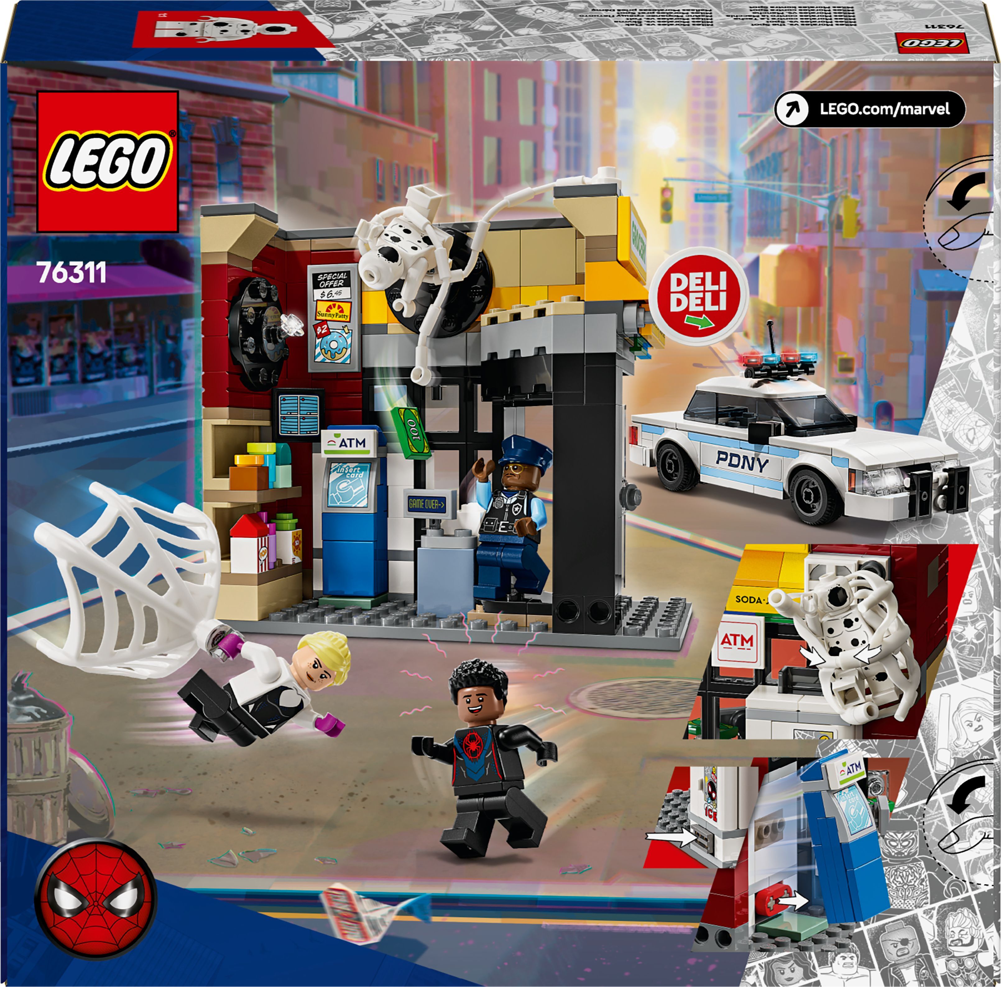 Конструктор Lego Marvel "Всесвіт-павук: Майлз Моралес проти Плями", 76311 7