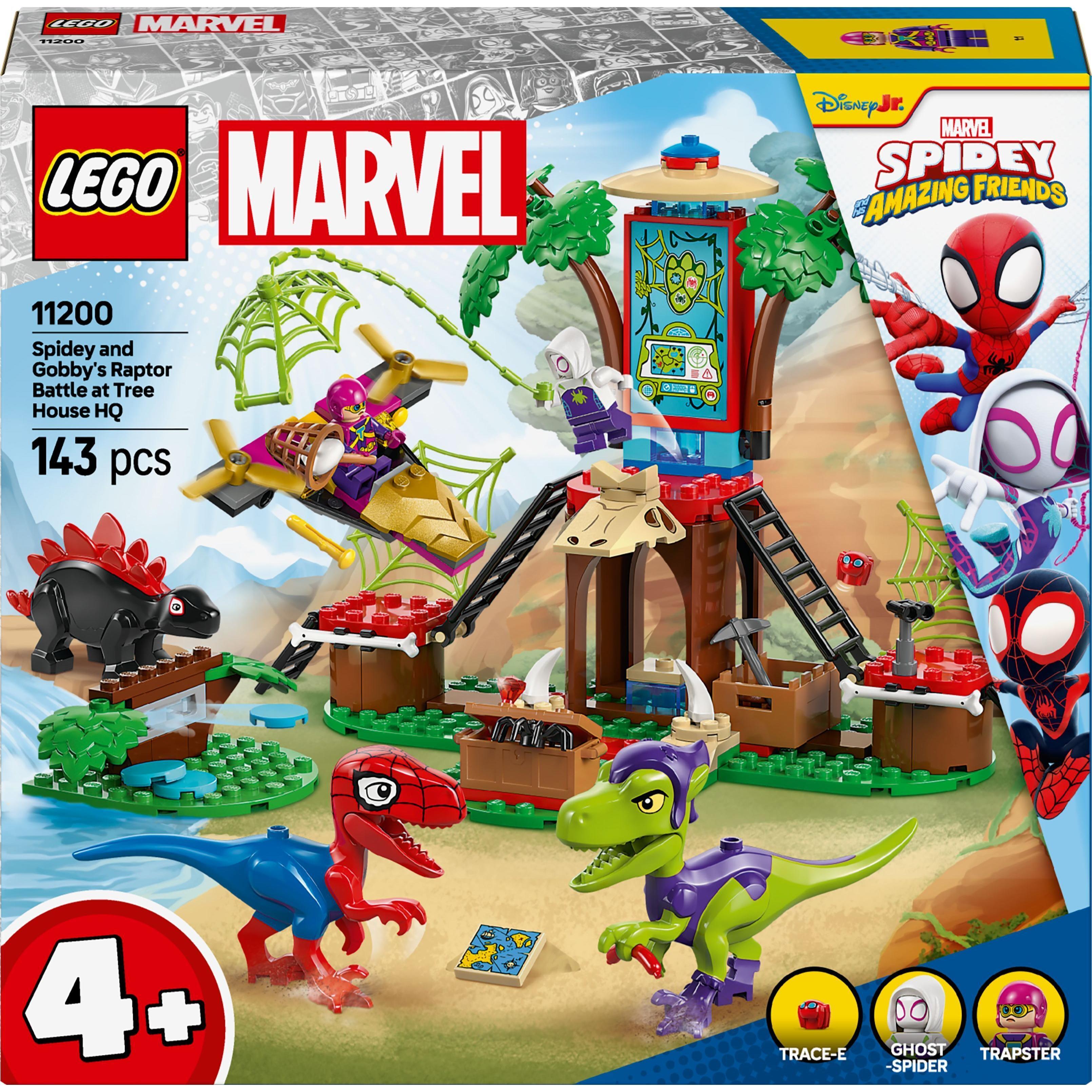 Конструктор Lego Marvel "Битва Паука и раптора Гобби в штаб-доме на дереве", 11200