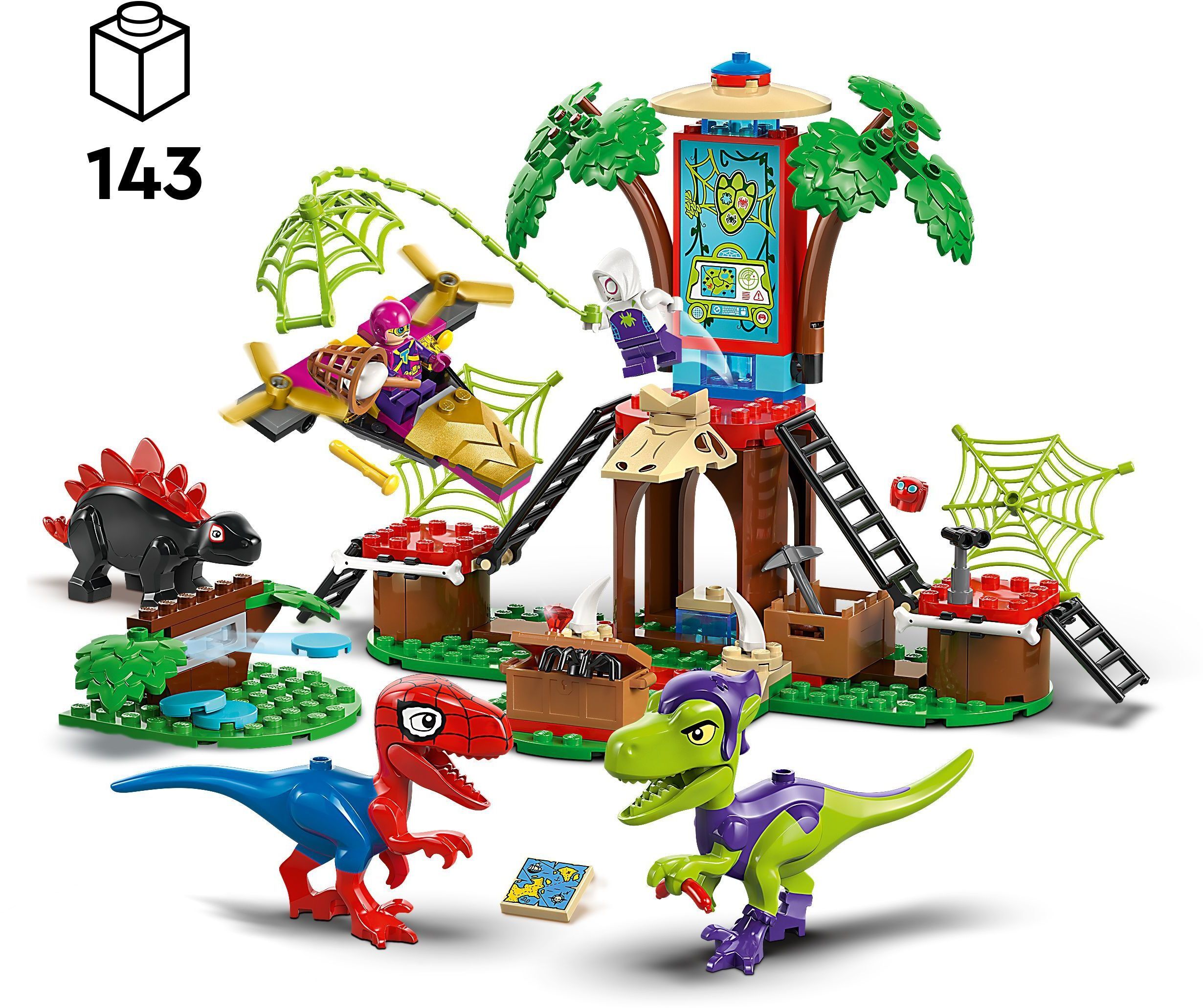 Конструктор Lego Marvel "Битва Паука и раптора Гобби в штаб-доме на дереве", 11200 1