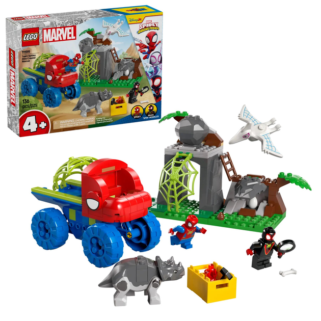Конструктор Lego Marvel "Динозаврий спасательный транспорт команды Паука", 11199 1