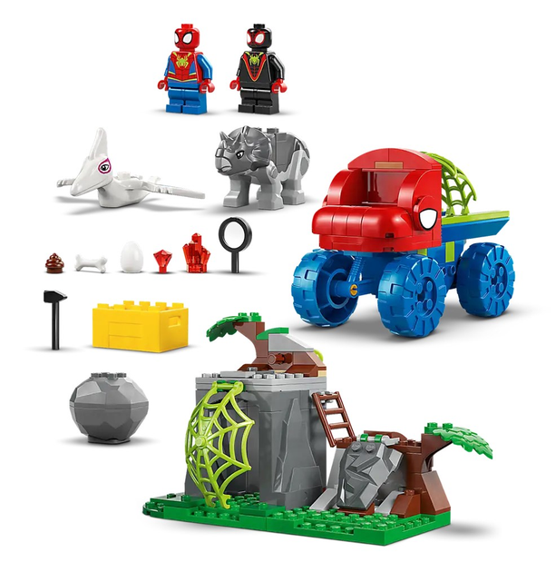 Конструктор Lego Marvel "Динозаврий спасательный транспорт команды Паука", 11199 3