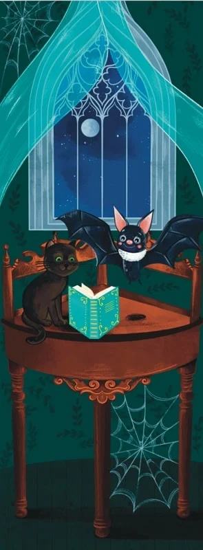 Закладка для книги «Кажан та Кошеня. Читання»