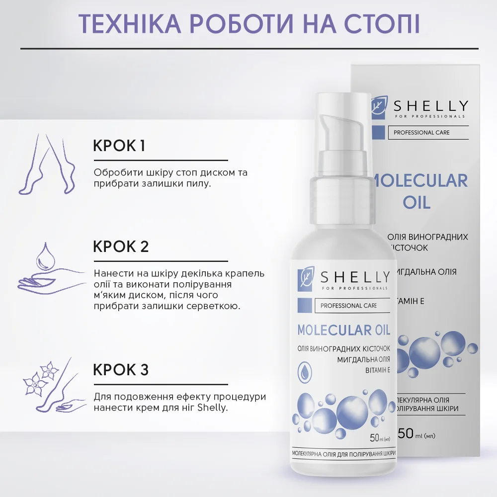 Молекулярна олія для полірування шкіри Shelly 50 мл, 289447 3