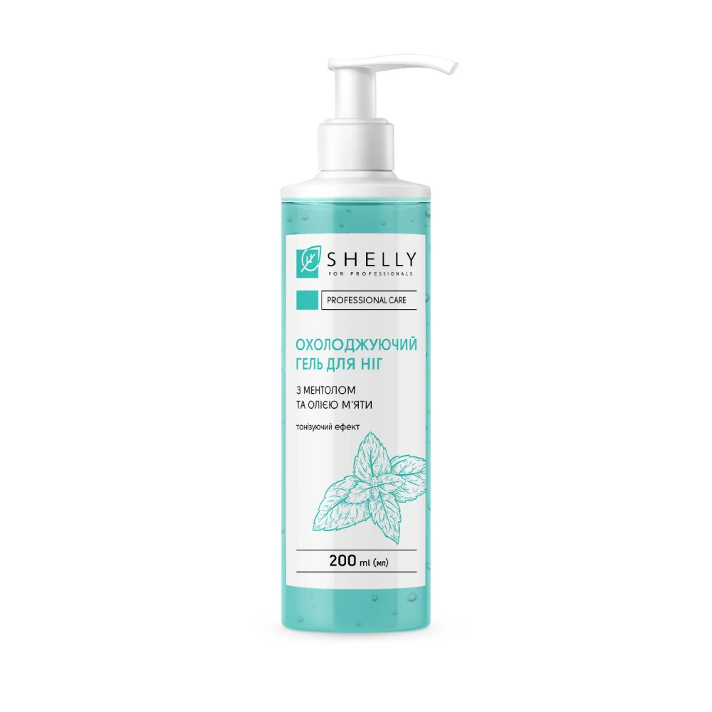 Охлаждающий гель для ног с ментолом и маслом мяты Shelly 200 мл, 289638