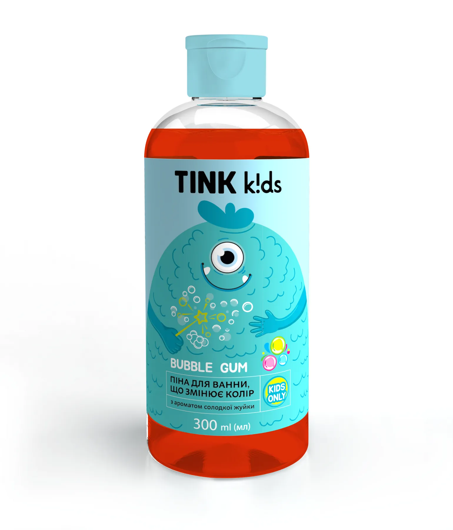 Піна для ванни, що змінює колір Bubble Gum Tink kids 300 мл, 289697