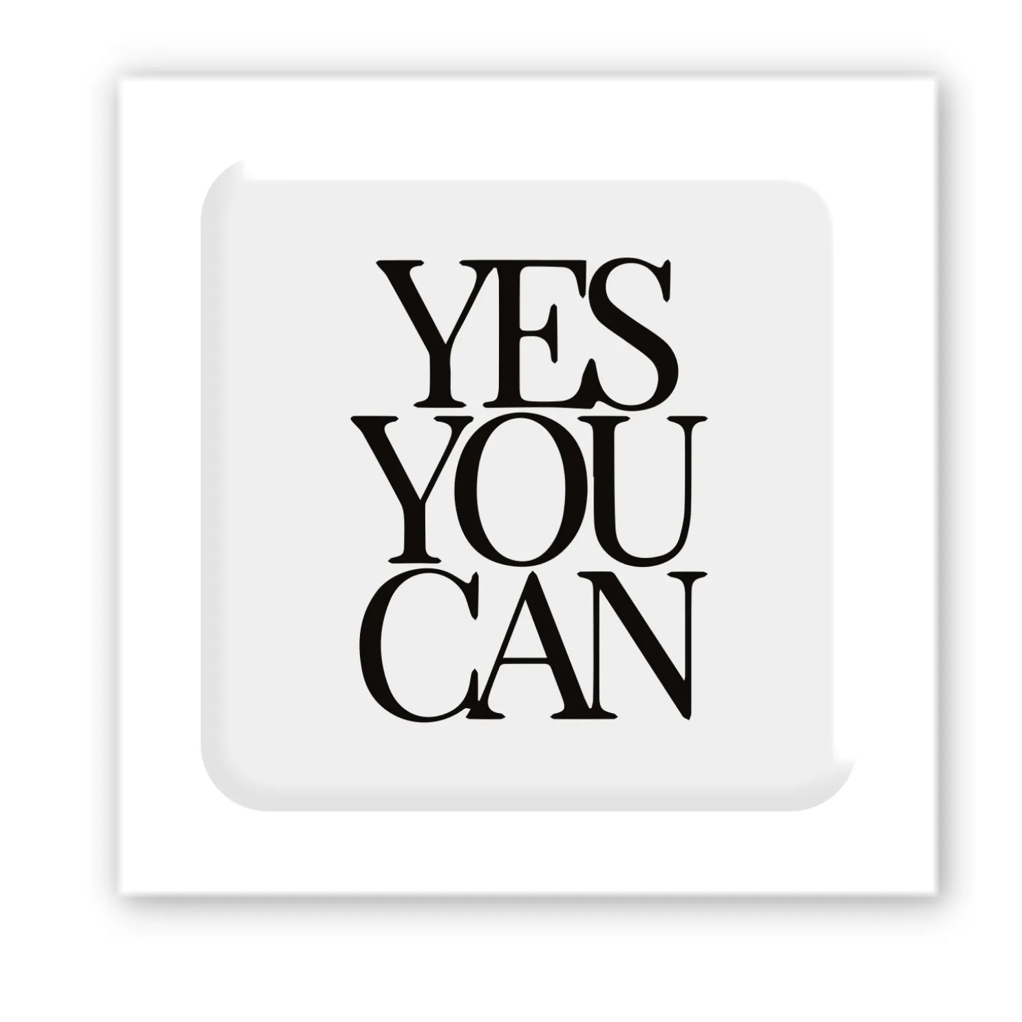 3D стікер "Yes you can"