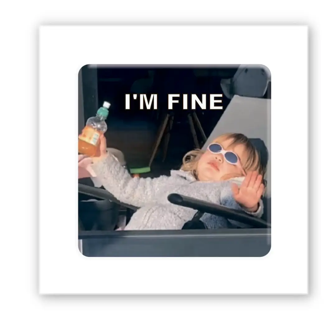 3D стікер "I`m fine"