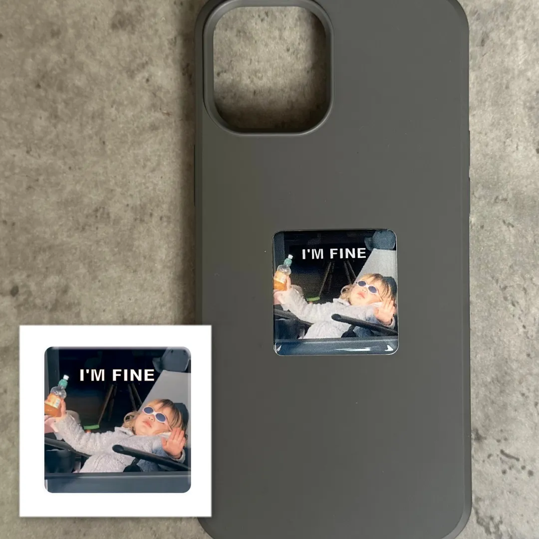 3D стікер "I`m fine" 1