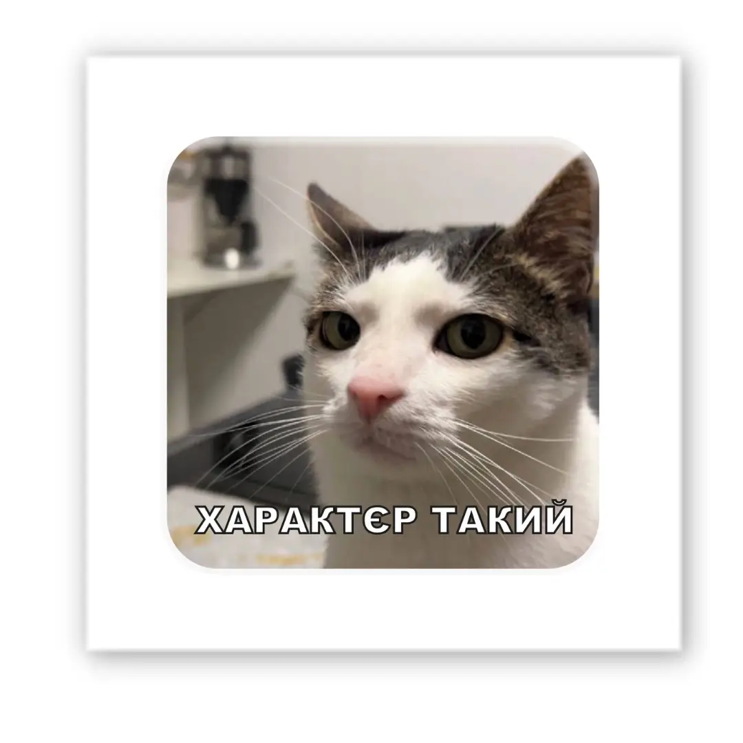 3D стикер "Характер такой"