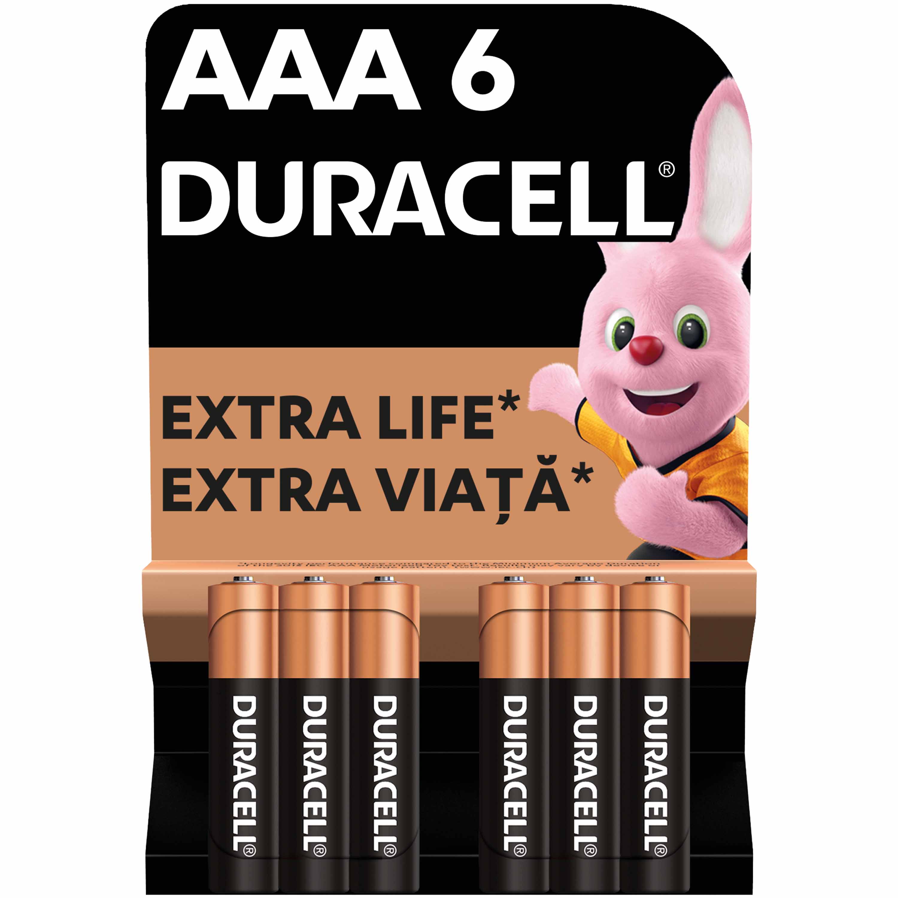 Батарейка DURACELL AAA LR03 MN2400 (6 шт/бл.) цена указ. за бл..