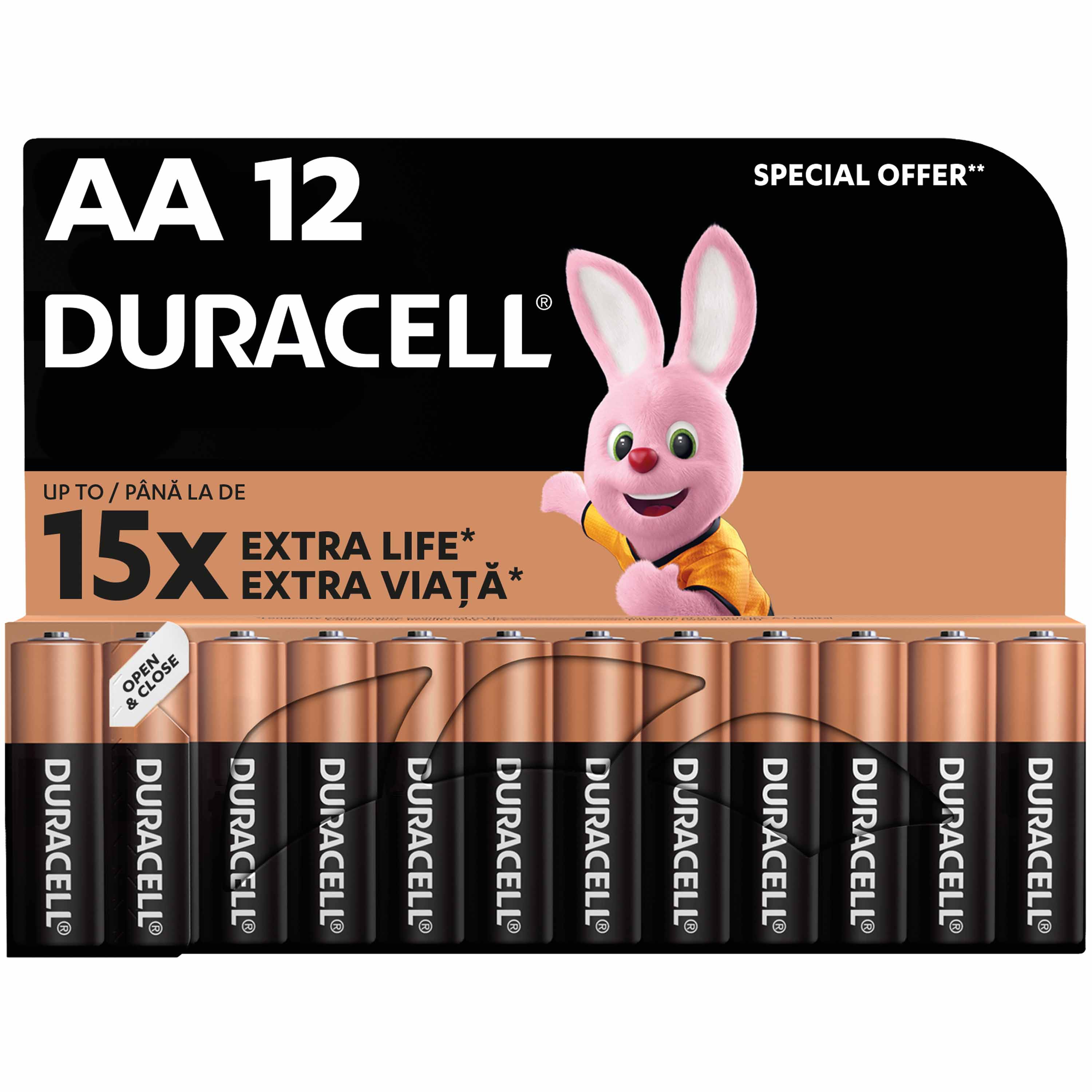 Батарейка DURACELL AA LR06 MN1500 (12 шт/бл.) цена указ. за бл.