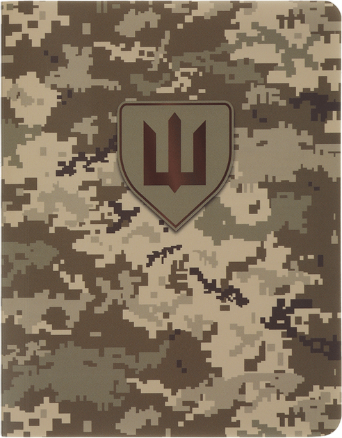 Книжка записна Military, А6, 64 арк., кліт., обкл. з синтетичного каменя, піксель, BM.296190-04