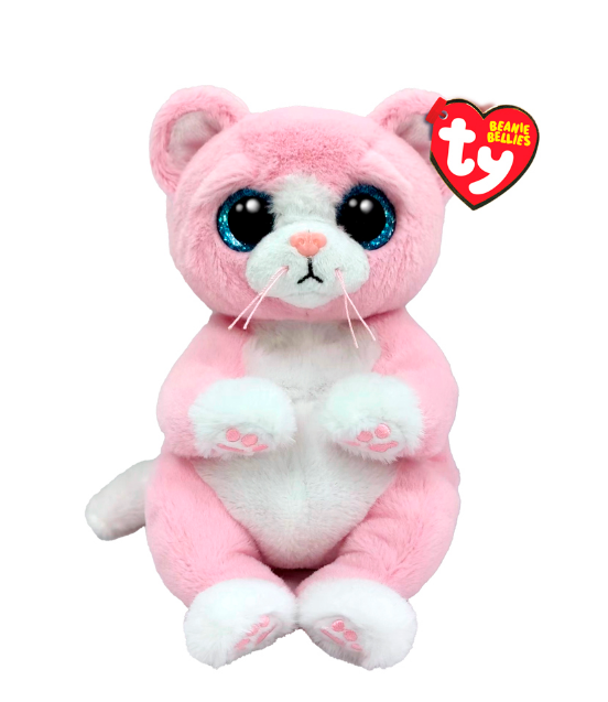 Іграшка м`яка TY Beanie Bellies Рожеве кошеня "Lillibelle", 41283