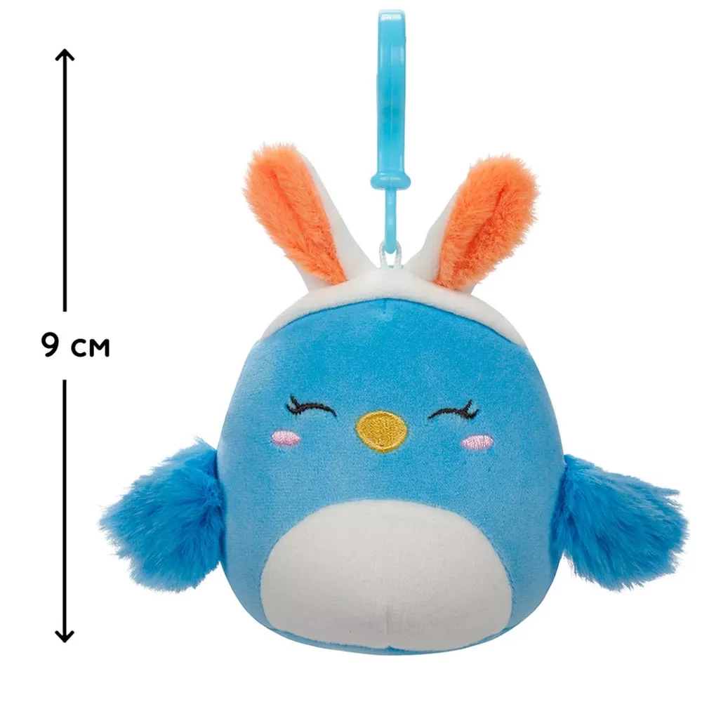 Мягкая игрушка на клипсе SQUISHMALLOWS - ПТИЧКА БЕБЕ, 9 см, SQCP00183 1