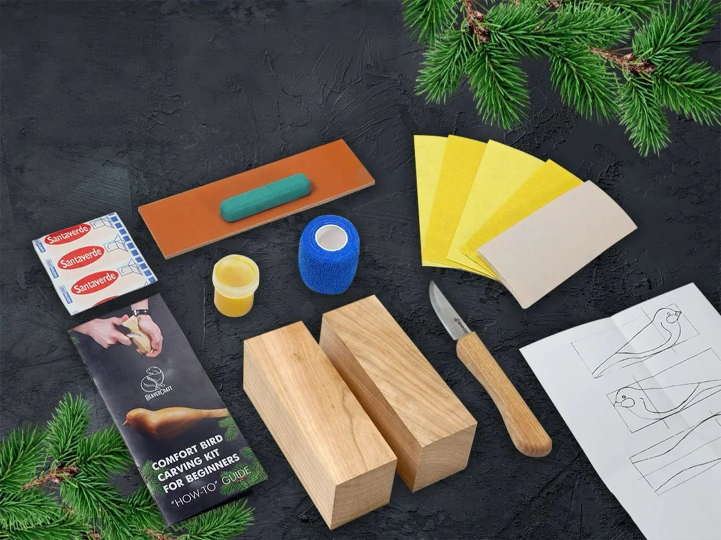 Набор для хобби Comfort Bird Carving, DIY 01 2