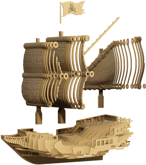 Картонный конструктор "Cartonic 3D Puzzle PIRATE SHIP", CARTSHIP 4