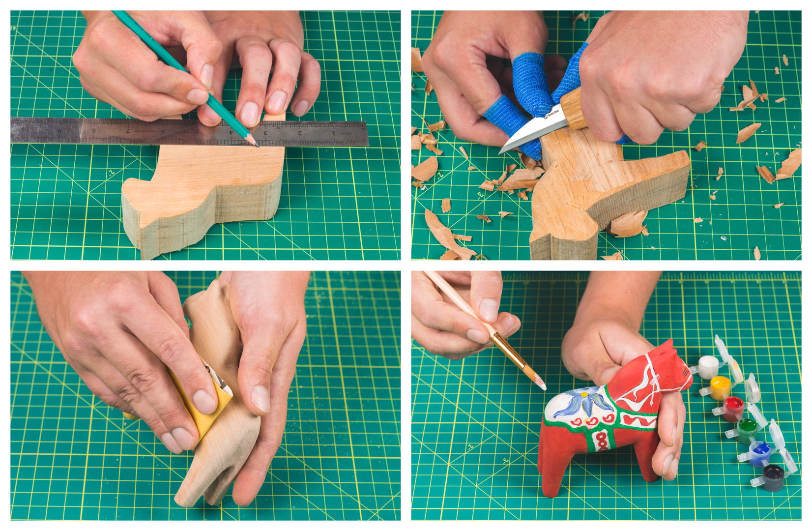 Набір для хобі Dala Horse Carving, DIY02 6