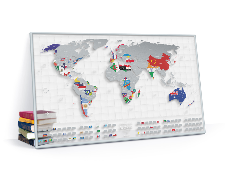 Скретч карта мира "Travel Map AIR Flags", AF, ТМ "1Dea.me" 3