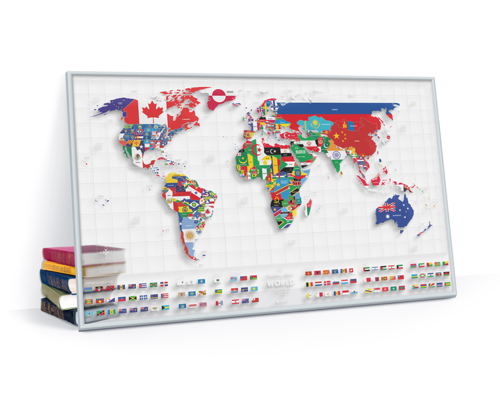 Скретч карта мира "Travel Map AIR Flags", AF, ТМ "1Dea.me" 4