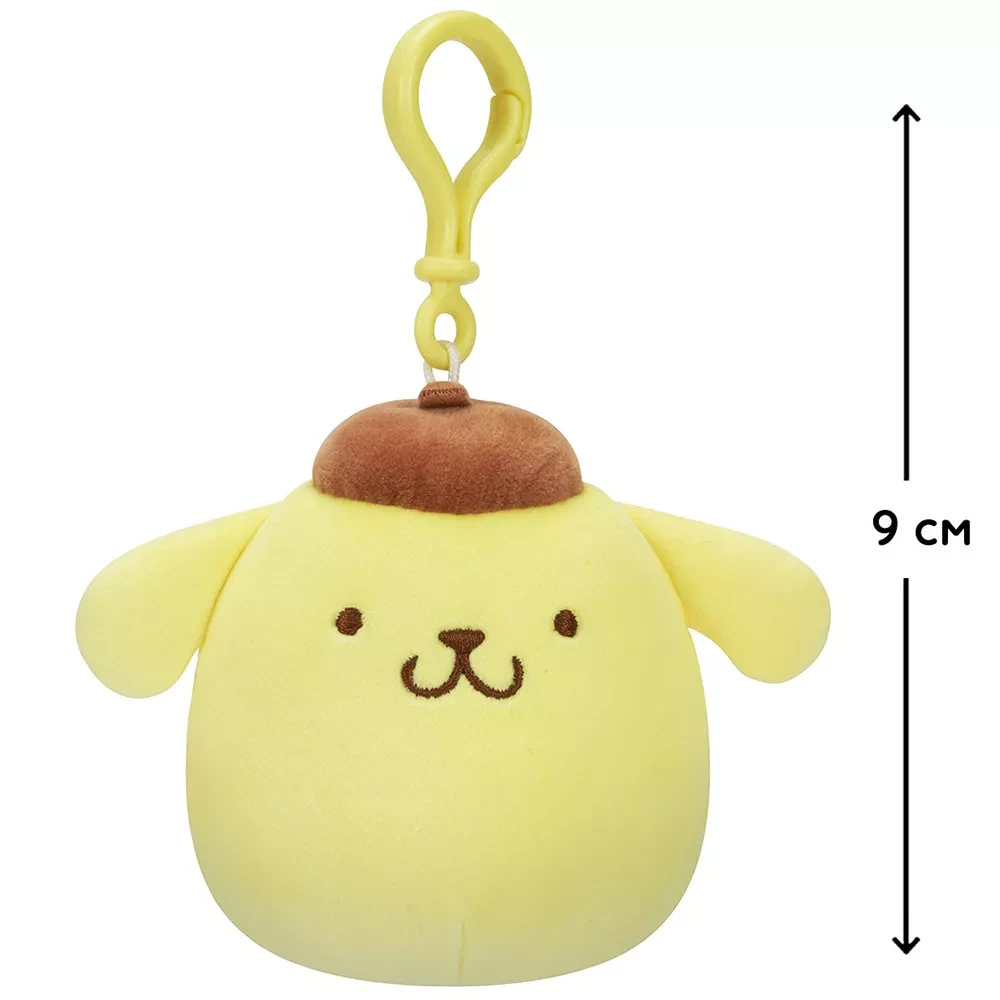 Мягкая игрушка на клипсе SQUISHMALLOWS серии "Хелоу Китти" - ПОМПОМПУРИН, 9 см, SQSN00273 1