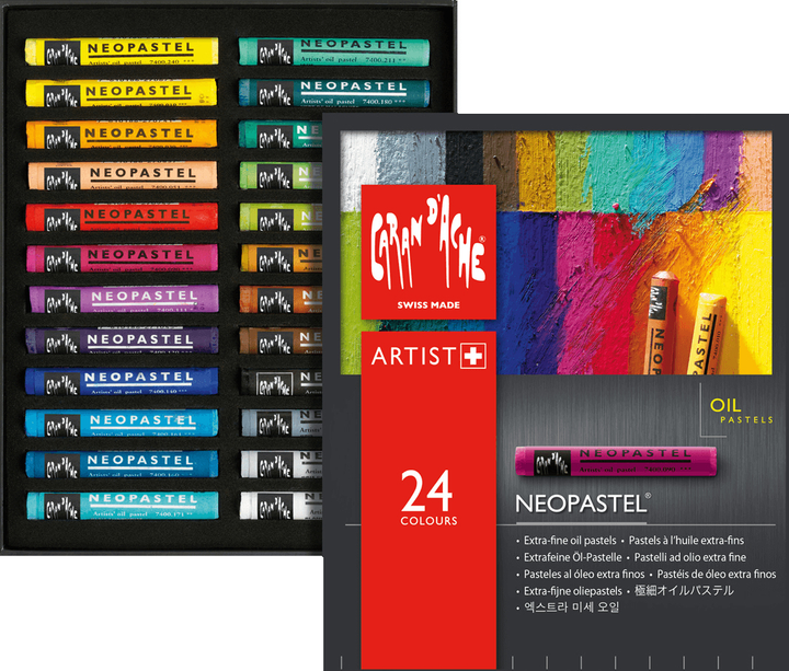 Пастель масляна водостійка 24 кол. Caran d`Ache Neocolor I карт. бокс, 7400.324 1