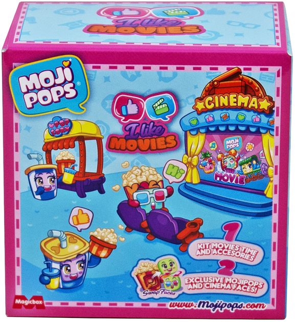 Набір ігровий Moji Pops серії "Box I Like" - Кінотеатр (2 фігурки, аксесуари), PMPSV112PL30