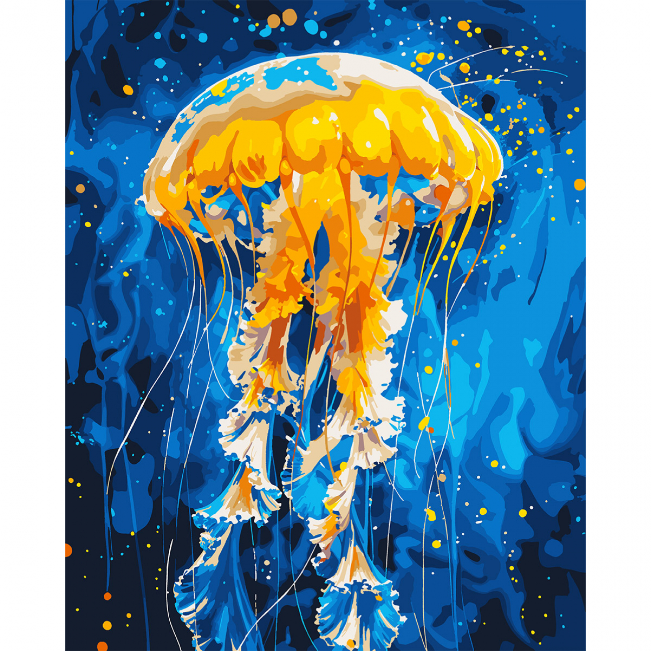 Картина за номерами SANTI "Танець медузи", 40*50 см, LED підсвітка, 955067