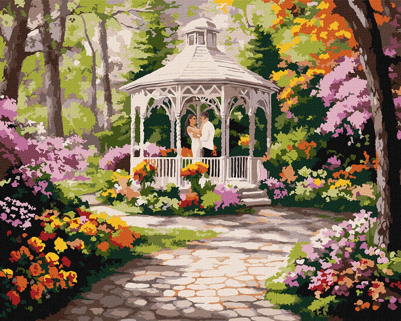 Картина по номерам 40*50 см "Цветочная лужайка", KHO2909, ТМ "Ideyka"