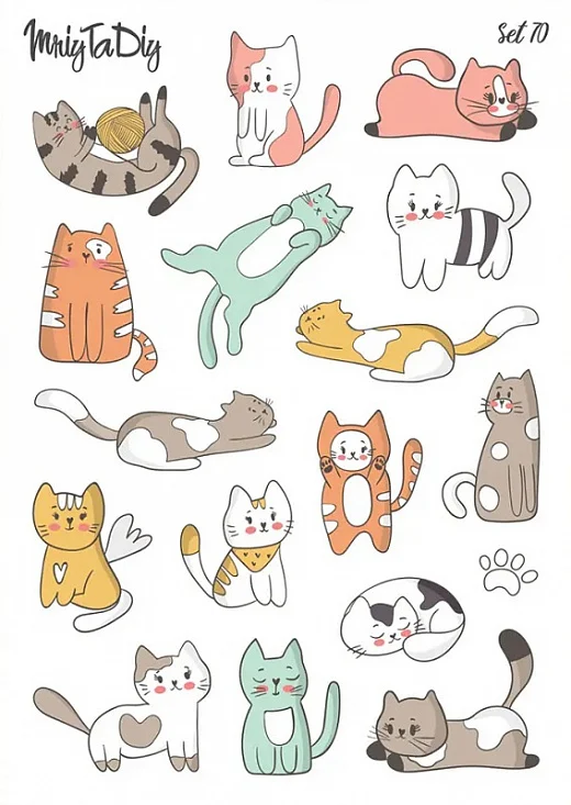 Стікерпак "Кошенята" 21*15 см