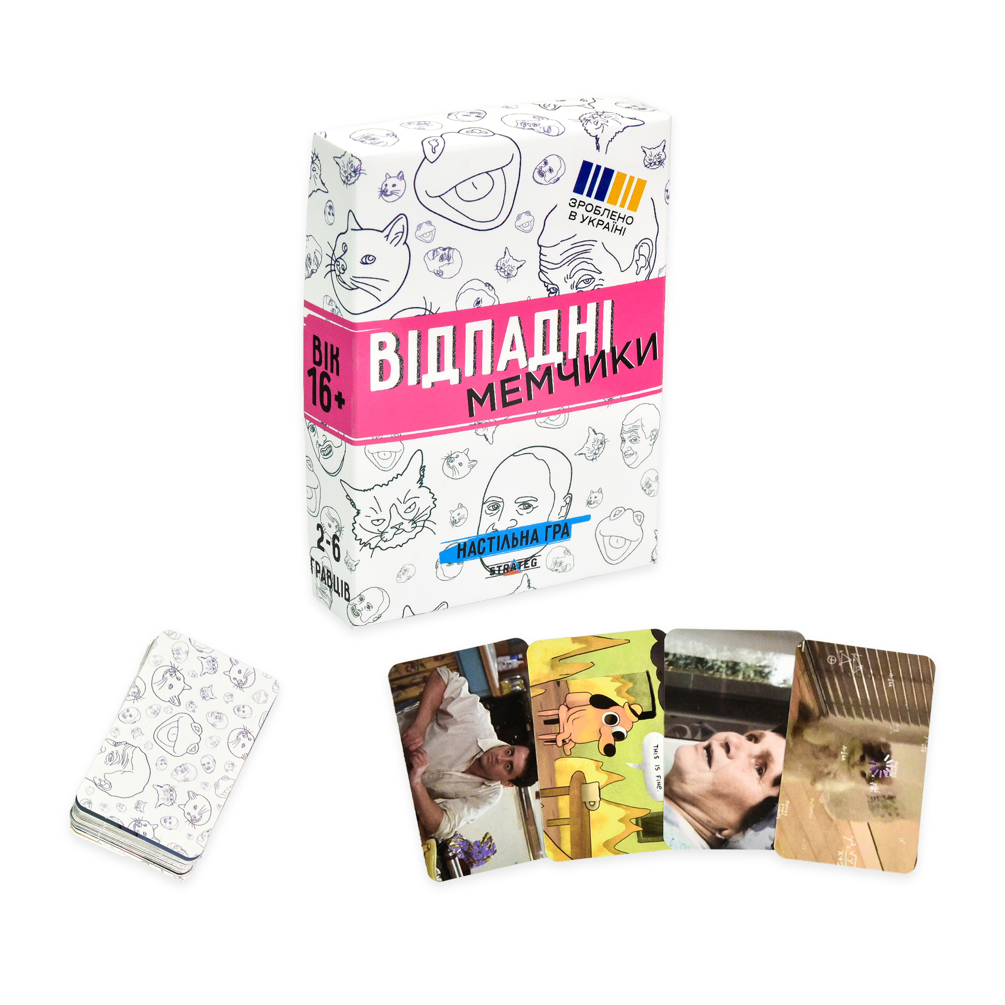Игра настольная "Отпадные мемчики" (укр.) 30630, ТМ "Strateg" 1