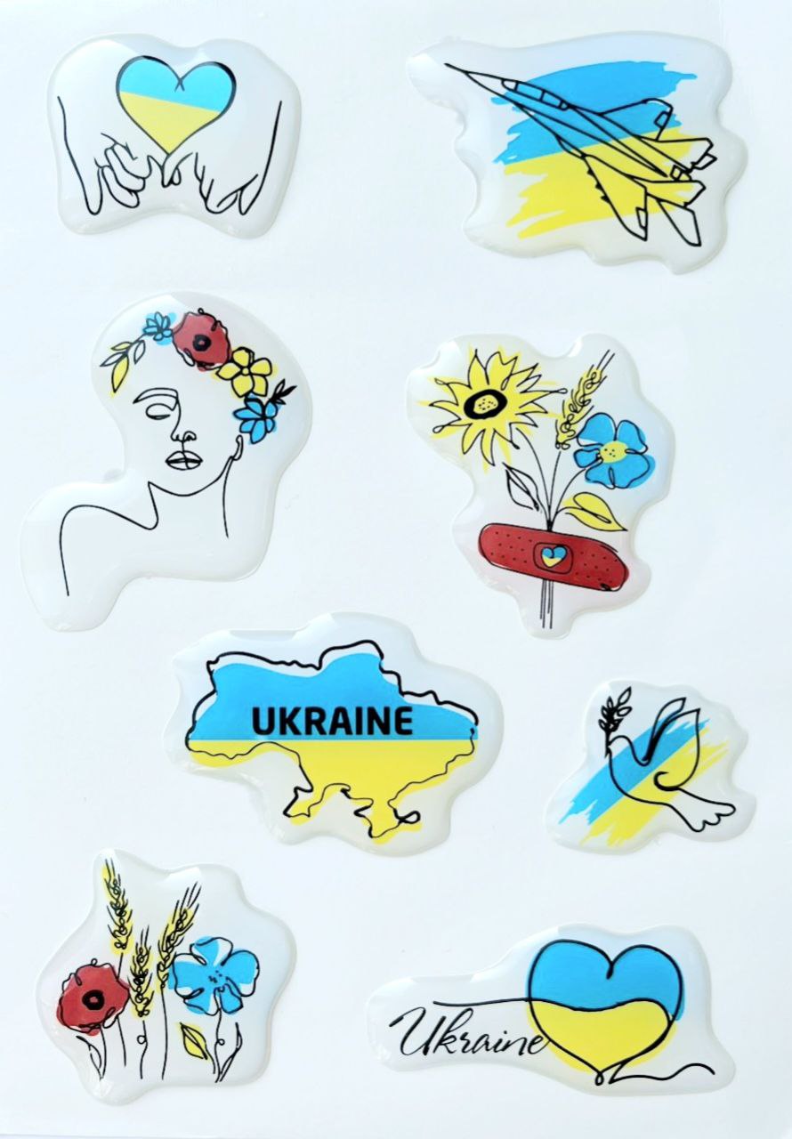 Стикерпак с объемными наклейками "Цветы" 10*15 см 1