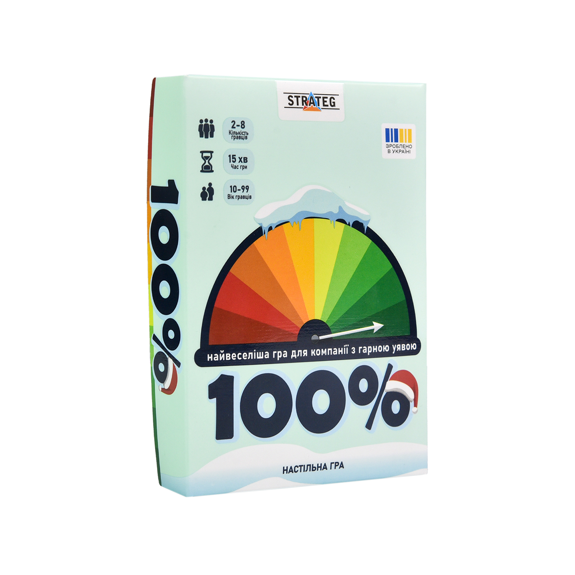 Игра настольная "100%" (укр) 30802, ТМ "Strateg"