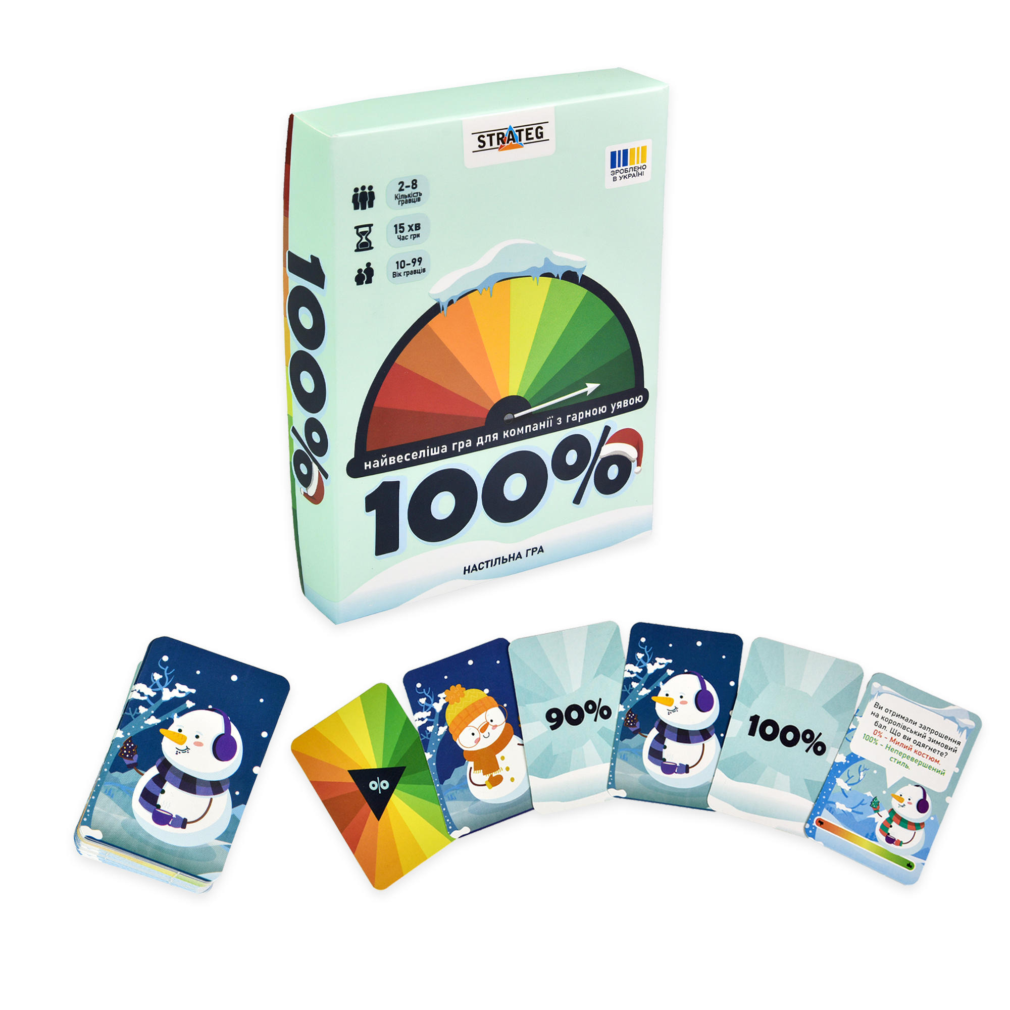 Игра настольная "100%" (укр) 30802, ТМ "Strateg" 1