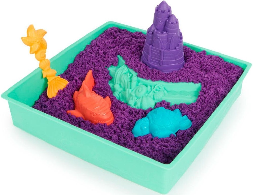 Набір для творчості Kinetic sand V2 Замок з піску (фіолетовий, 454 г, аксес.), 71402 1