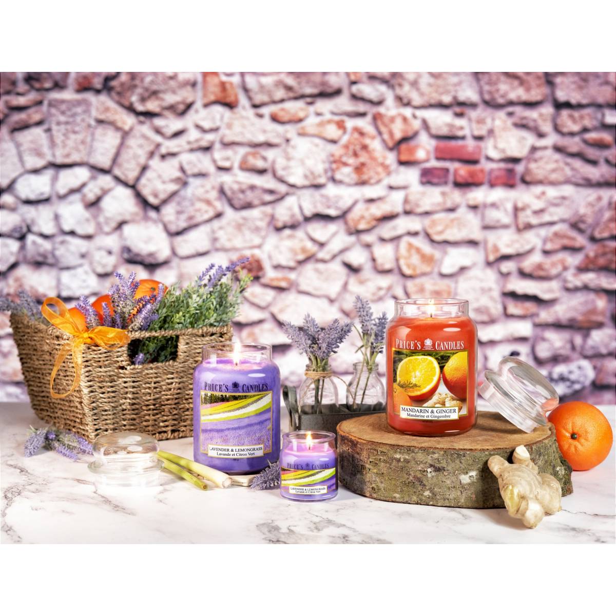 Свічка Мандарин та імбир Price`s Candles 630 г, PBJ42 1