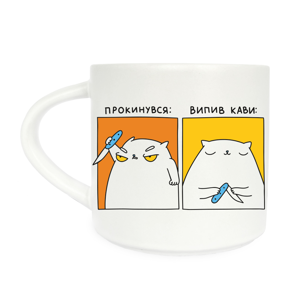Чашка "Кіт-кавоман", orner-2679