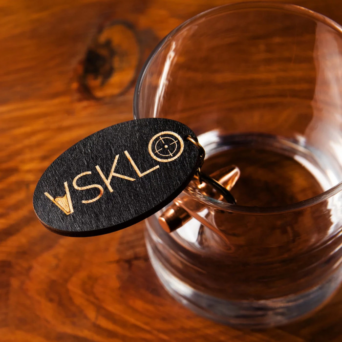 Набір "Patriot" (2 склянки, 6 камінців, 2 костера), VSKLO 9