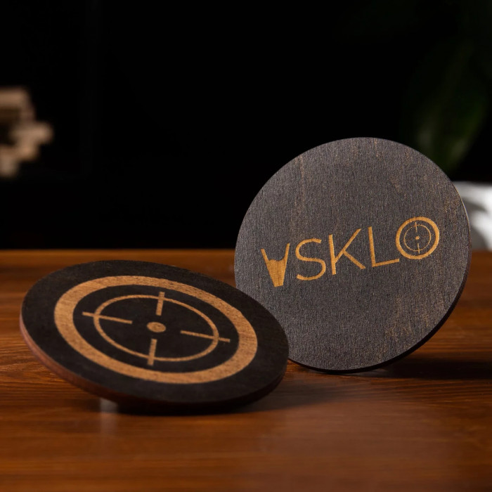 Набір "Patriot" (2 склянки, 6 камінців, 2 костера), VSKLO 11