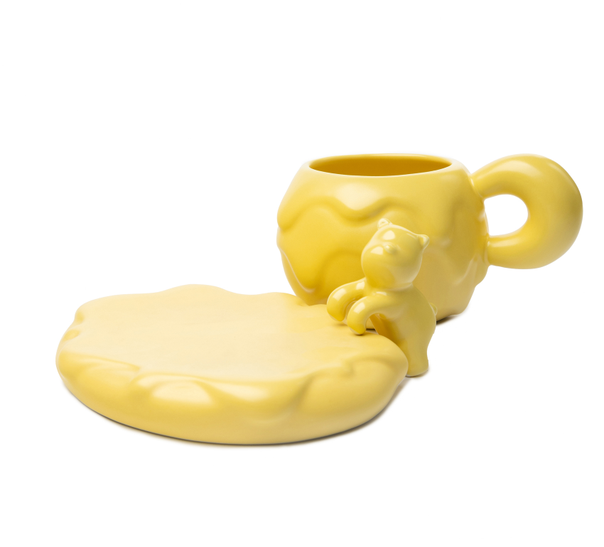 Керамическая чашка с блюдцем, 30000868 1