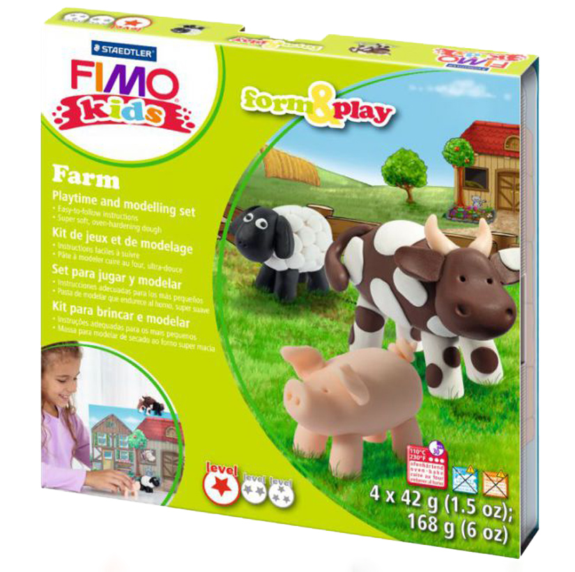 Набір Fimo kids, Ферма, 4 шт