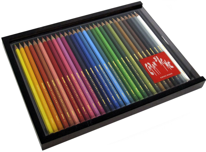 Набір акварельних олівців 30 кол. Caran d`Ache Swisscolor дер. бокс, 1285.430 1