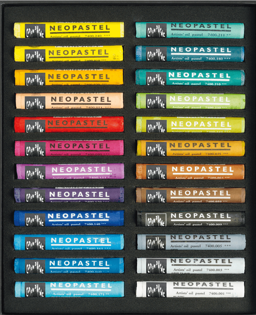 Пастель масляна водостійка 24 кол. Caran d`Ache Neocolor I карт. бокс, 7400.324 2