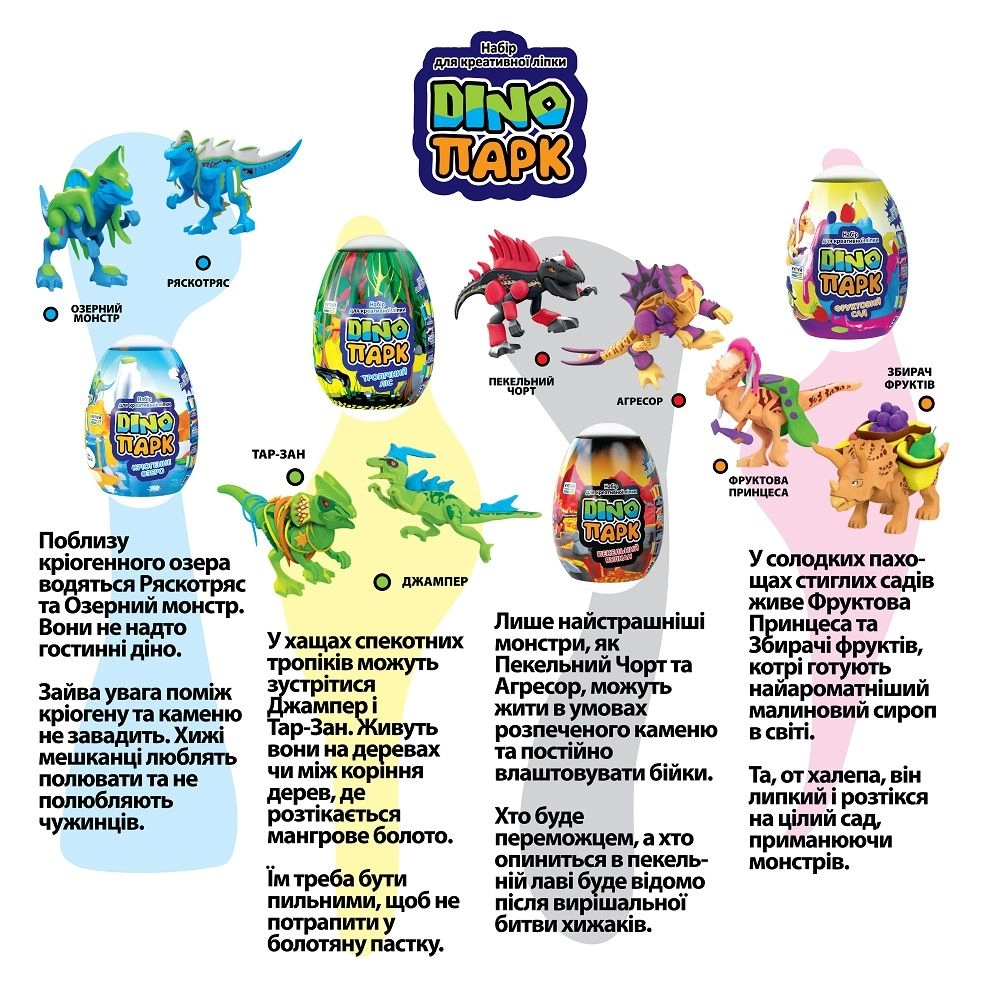 Набір для креативної творчості "Lovin`Do Dino Парк", 100*160 мм, 41129 3