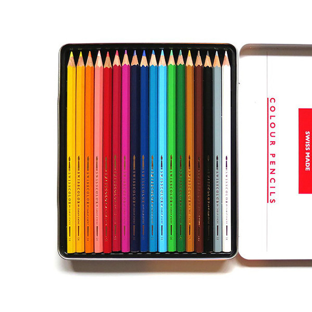 Набір акварельних олівців 18 кол. Caran d`Ache Swisscolor мет. бокс, 1285.718 1