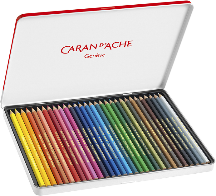 Набір перманентних олівців 30 кол. Caran d`Ache Swisscolor мет. бокс, 1284.730 2