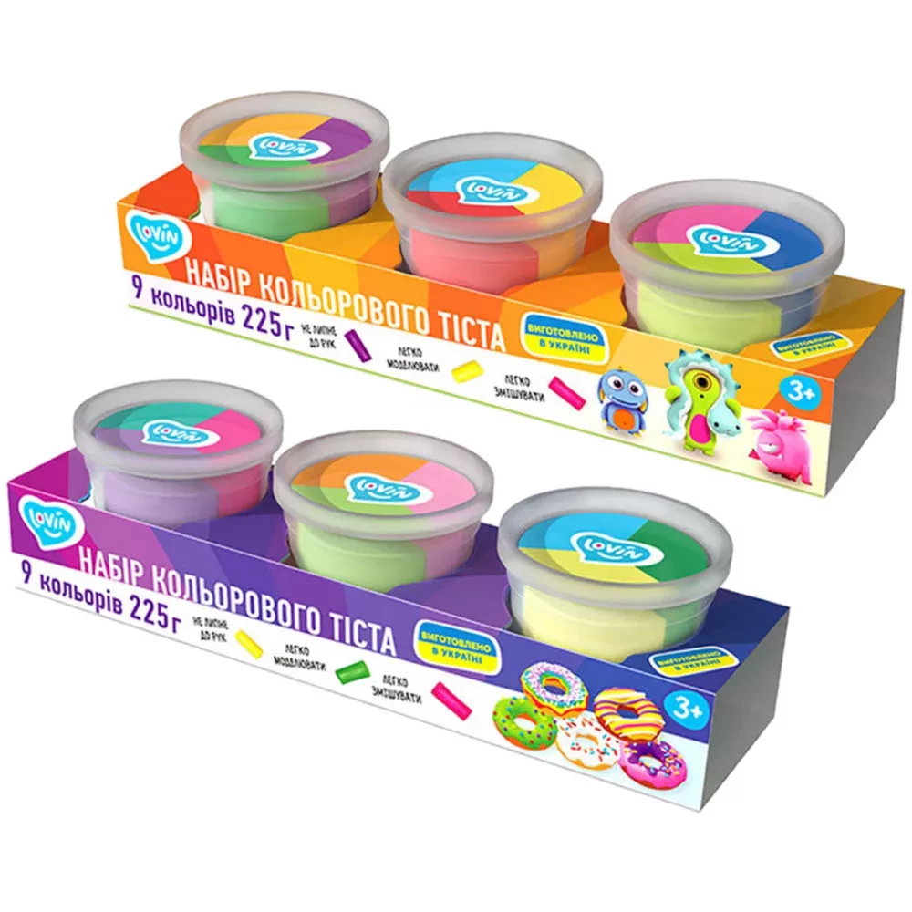 Набір для ліплення з тістом "Multi-colored" ТМ Lovin, 41188