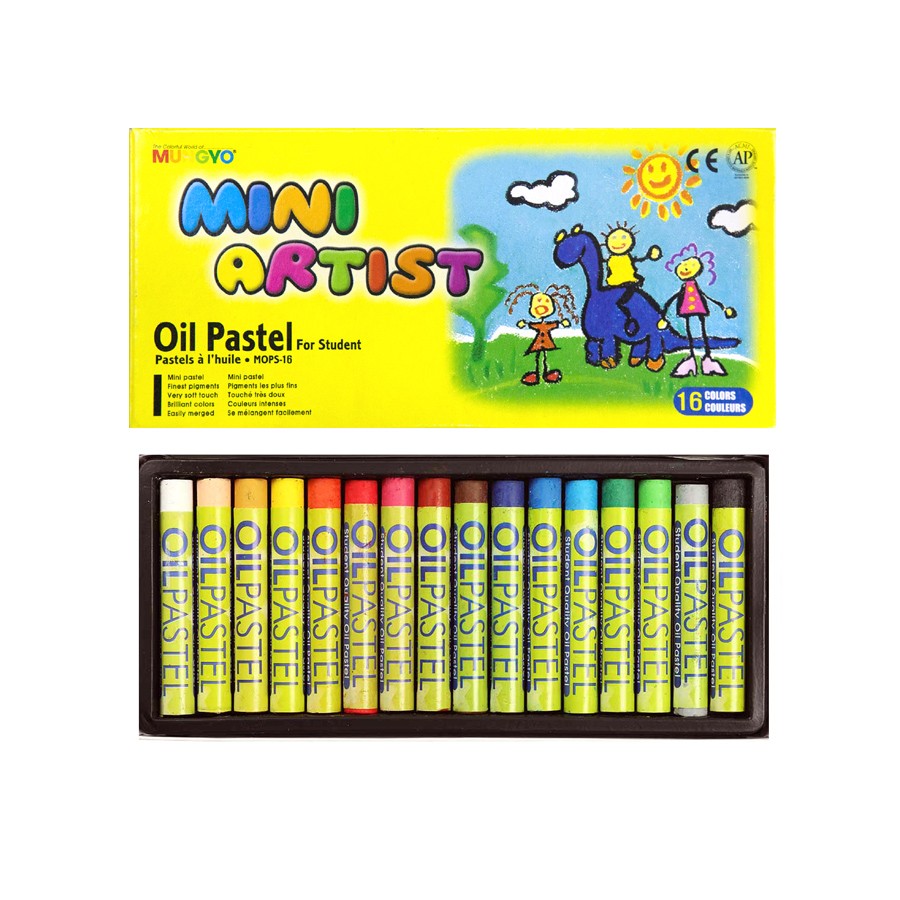 Пастель олійна mini 16 кол., MOPS-16, 94100641/TT7695 Mungyo 1