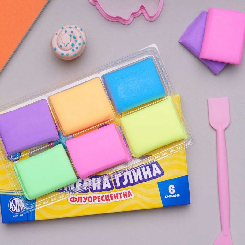 Полімерна глина флуоресцентна 6 кол., 83911902-UA 2